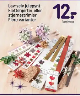 REMA 1000 Lav-selv julepynt Flettehjerter eller stjernestrimler Flere varianter tilbud