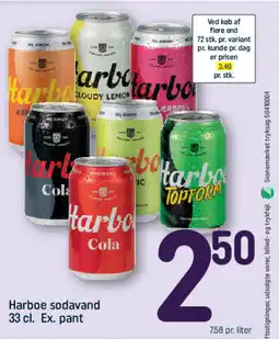 REMA 1000 Harboe sodavand Ex. pant tilbud