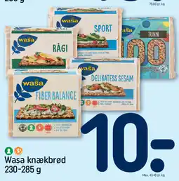 REMA 1000 Wasa knækbrød tilbud