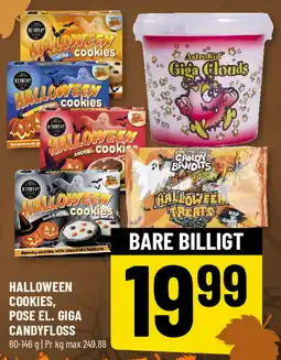Løvbjerg Halloween cookies, pose el. giga candyfloss tilbud