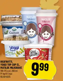 Løvbjerg Risifrutti, yoggi top cup el. Matilde milkshake tilbud