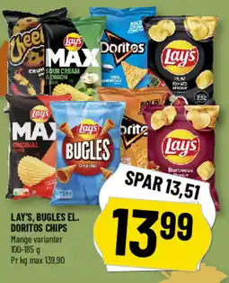 Løvbjerg Lay's, bugles el. Doritos chips tilbud