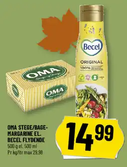 Løvbjerg Oma stege/bage- margarine el. Becel flydende tilbud