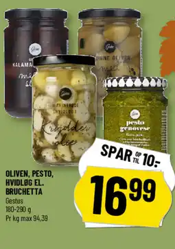 Løvbjerg Gestus Oliven, pesto, hvidløg el. bruchetta tilbud