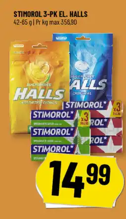 Løvbjerg Stimorol 3 pk el. Halls tilbud