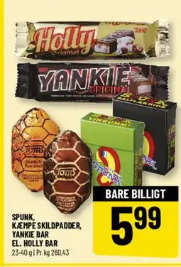 Løvbjerg Spunk, Kæmpe skildpadder, yankie bar el. Holly bar tilbud