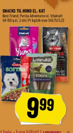 Løvbjerg Snacks til hund el. kat tilbud