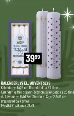 Løvbjerg Kalenderlys el. adventslys tilbud