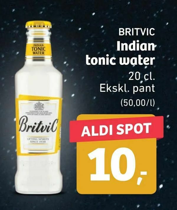 Indian tonic water tilbud hos ALDI
