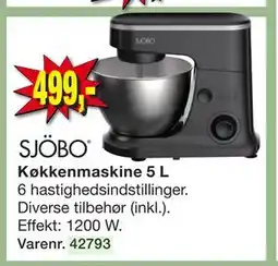 Harald Nyborg Køkkenmaskine 5 L, DKK 499 tilbud