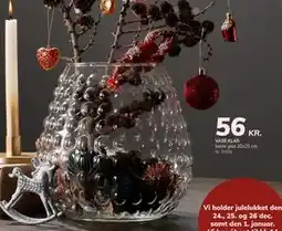 Daells Bolighus VASE KLAR, DKK 56 tilbud