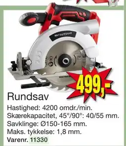 Harald Nyborg Rundsav, DKK 499 tilbud