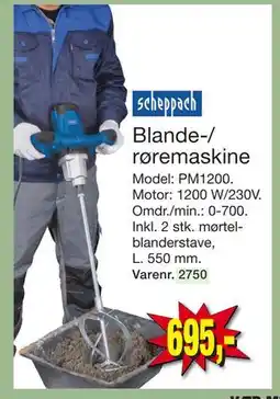 Harald Nyborg Blande-/ røremaskine, DKK 695 tilbud