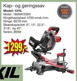Harald Nyborg Kap- og geringssav, DKK 1299 tilbud