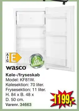Harald Nyborg Køle-/fryseskab, DKK 1199 tilbud