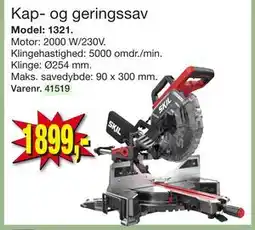 Harald Nyborg Kap- og geringssav, DKK 1899 tilbud