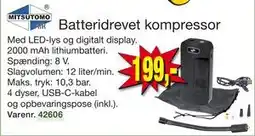 Harald Nyborg Batteridrevet kompressor, DKK 199 tilbud