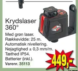 Harald Nyborg Krydslaser 360°, DKK 449 tilbud