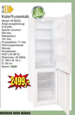 Harald Nyborg Køle/fryseskab, DKK 2499 tilbud
