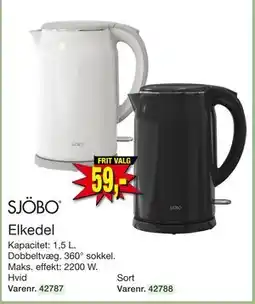 Harald Nyborg Elkedel, DKK 59 tilbud