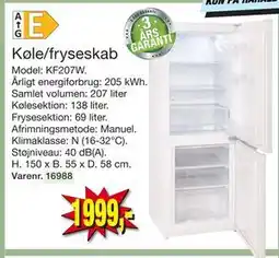 Harald Nyborg Køle/fryseskab, DKK 1999 tilbud