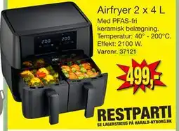 Harald Nyborg Airfryer 2 x 4 L, DKK 499 tilbud