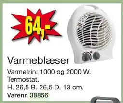 Harald Nyborg Varmeblæser, DKK 64 tilbud