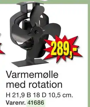 Harald Nyborg Varmemølle med rotation, DKK 289 tilbud