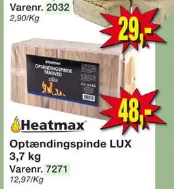Harald Nyborg Optændingspinde LUX 3,7 kg, DKK 48 tilbud