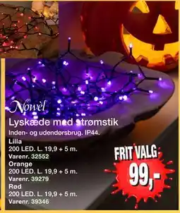 Harald Nyborg Lyskæde med strømstik, DKK 99 tilbud