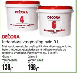 Harald Nyborg Indendørs vægmaling hvid 9 L tilbud