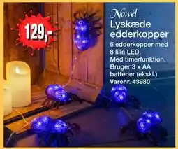 Harald Nyborg Lyskæde edderkopper, DKK 129 tilbud