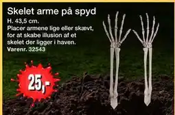 Harald Nyborg Skelet arme på spyd, DKK 25 tilbud