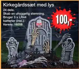 Harald Nyborg Kirkegårdssæt med lys, DKK 100 tilbud