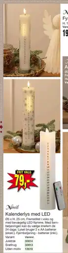 Harald Nyborg Kalenderlys med LED, DKK 79 tilbud