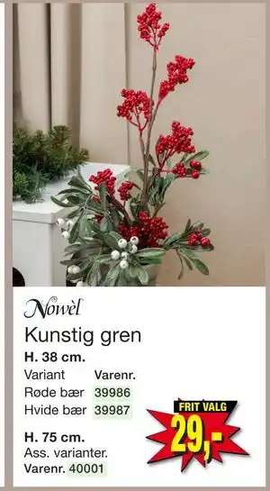 Harald Nyborg Kunstig gren, DKK 29 tilbud