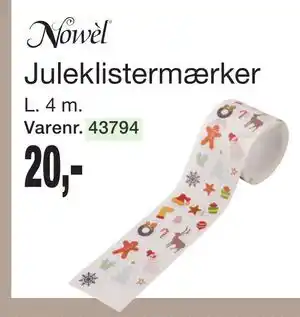 Harald Nyborg Juleklistermærker, DKK 20 tilbud