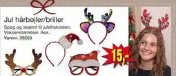 Harald Nyborg Jul hårbøjler/briller, DKK 15 tilbud