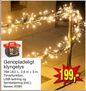 Harald Nyborg Genopladeligt klyngelys, DKK 199 tilbud