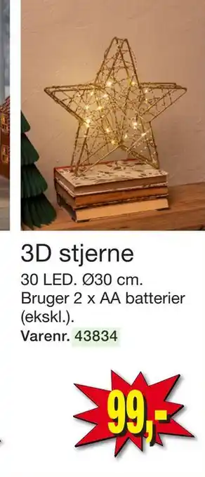 Harald Nyborg 3D stjerne, DKK 99 tilbud