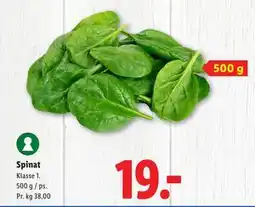 Lidl Spinat, DKK 19 tilbud