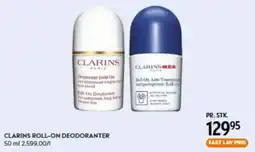Matas Clarins roll-on deodoranter tilbud