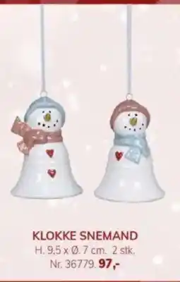 Daells Bolighus Klokke snemand tilbud