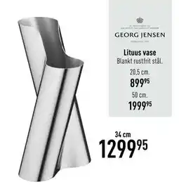 Imerco Lituus vase, DKK 1299.95 tilbud