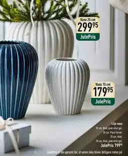 Imerco Lilje vase, DKK 299.95 tilbud