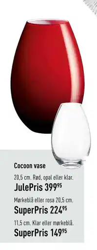 Imerco Cocoon vase tilbud