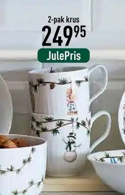 Imerco Hammershøi Jul 2-pak krus, DKK 249.95 tilbud