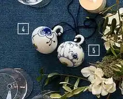 Imerco Musselmalet Riflet og Blå Mega Riflet julekugle, DKK 889.95 tilbud