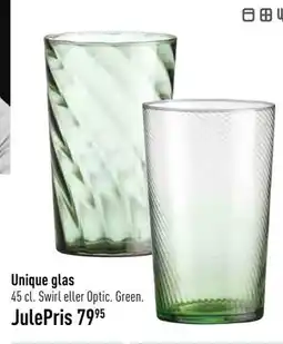 Imerco Unique glas, DKK 79.95 tilbud