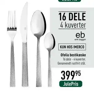 Imerco Ofelia bestikæske, DKK 399.95 tilbud